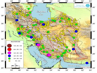 ثبت بیش از ۱۰۰۰ زمین‌لرزه در خرداد ۱۳۹۹ توسط مرکز لرزه‌نگاری موسسه ژئوفیزیک دانشگاه تهران