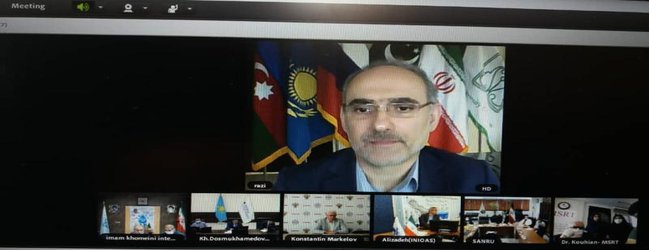نشست وبیناری اعضای اتحادیه دانشگاه های دولتی حاشیه دریای خزر برگزار شد