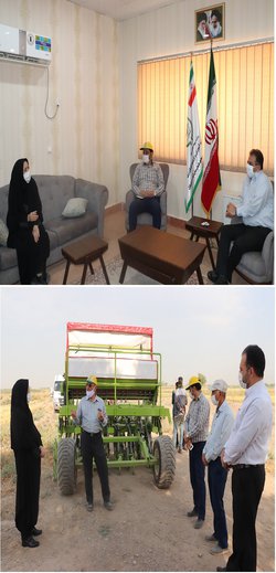 حضور مدیر مکانیزاسیون سازمان جهاد کشاورزی خوزستان در مرکز تحقیقات و آموزش کشاورزی و منابع طبیعی صفی آباد دزفول