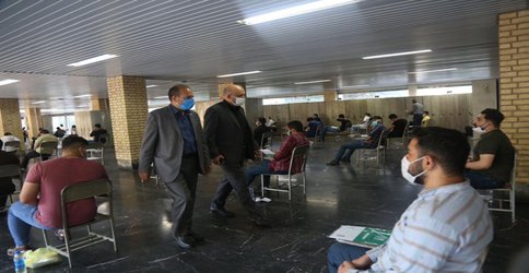 گزارش تصویری برگزاری کنکور سراسری در حوزه امتحانی دانشگاه تبریز