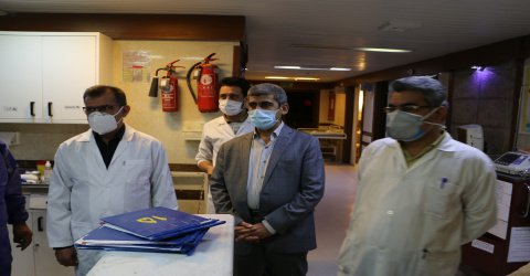 تصاویر بازدید دکتر چمن از بخش مراقبت های ویژه بیمارستان امام حسین (ع)