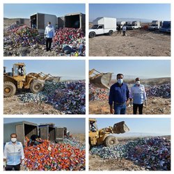 کشف و معدوم سازی بیش از ۲ هزار کیلوگرم مواد غذایی فاسد و غیر بهداشتی در شهرستان جهرم - ۱۳۹۹/۰۶/۱۹