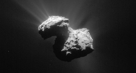 Unique ultraviolet aurora spied at comet visited by Rosetta