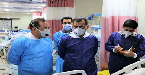 بازدید رئیس دانشگاه علوم پزشکی شاهرود از بخش مراقبت های ویژه بیمارستان امام حسین(ع)