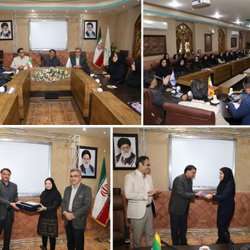 مراسم تکریم و معارفه معاون غذا و داروی دانشگاه علوم پزشکی فسا برگزار شد./قدردانی از زحمات خانم دکترمحبی با حضور هیات رییسه ومدیران دانشگاه/تاکید ریاست دانشگاه بر توجه به موضوع غذا