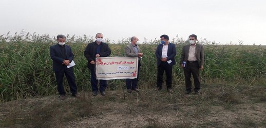 بازدید یاوران تولید مرکز تحقیقات و آموزش کشاورزی استان اردبیل از کانال‌ها و زهکش‌های منطقه بیله سوار مغان