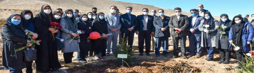 کاشت بیش از ۳۰۰۰ اصله درخت به یاد و نام مدافعان سلامت