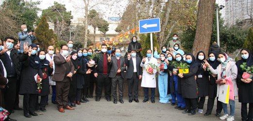 تقدیر شهردار منطقه یک و رییس هیئت مدیره مجمع خیرین کشور از مدافعان سلامت بیمارستان شهدای تجریش