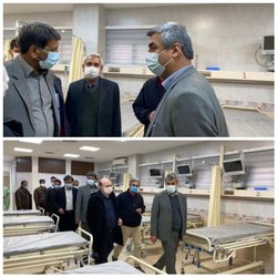 بازدید رییس دانشگاه علوم پزشکی گلستان از  بیمارستان های شهدای ۱۲ دی و پیامبر اعظم (ص) شهرستان گنبدکاووس
