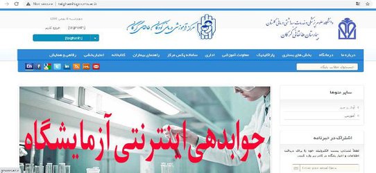 راه اندازی جوابدهی اینترنتی آزمایشگاه بیمارستان طالقانی