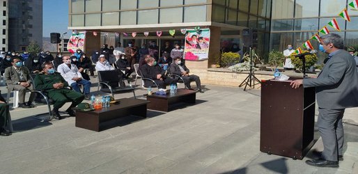 مراسم تجلیل از جهادگران و مدافعان سلامت طرح شهید سلیمانی برگزار شد