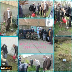 مراسم کاشت نهال به مناسبت هفته درختکاری در دانشکده فنی وحرفه ای پسران امام علی(ع) کردکوی(استان گلستان)
