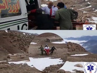 پرواز بالگرد اورژانس هوایی شاهرود به مناطق صعب العبور استان گلستان