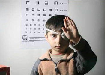 اجرای طرح پیشگیری از تنبلی چشم کودکان ۳ تا ۶ سال در شهرستان بوشهر