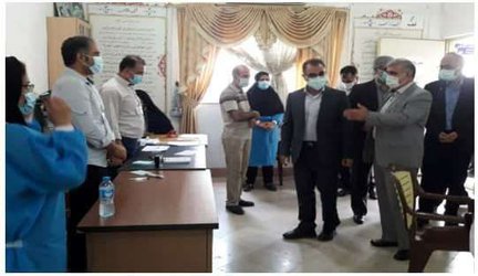 بازدید رئیس دانشگاه علوم پزشکی مازندران از مرکز تجمیعی واکسیناسیون کرونا و پروژه های عمرانی حوزه سلامت بهشهر  - ۱۴۰۰/۰۵/۰۲