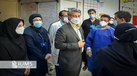 بازدید رییس دانشگاه ایران از مراکز تجمیعی واکسیناسیون کرونا در شهرستان رباط کریم