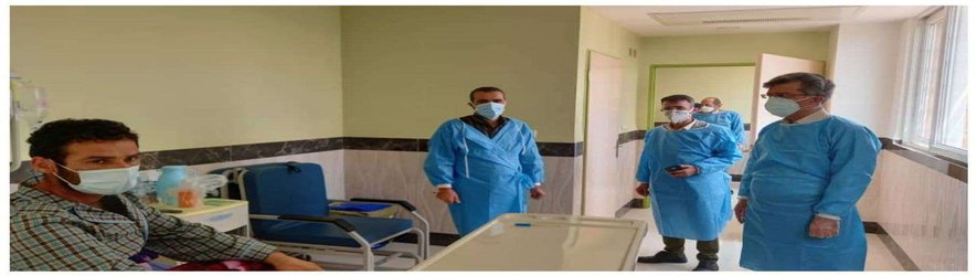 بازدید معاون درمان دانشگاه علوم پزشکی مازندران از بیمارستان فکوری جویبار - ۱۴۰۰/۰۵/۱۴