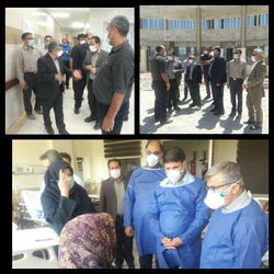 بازدید سرزده رئیس دانشگاه علوم پزشکی زنجان از بیمارستان حضرت امیرالمومنین(ع)خدابنده