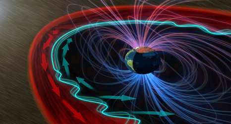 When the solar wind hits Earth’s magnetosphere, a surprising stillness ensues