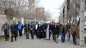 پیاده روی همگانی کارکنان دانشگاه علوم کشاورزی ومنابع طبیعی گرگان به مناسبت دهه فجر انقلاب اسلامی