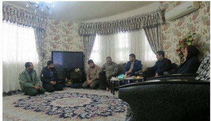 دیدار مسئولان دانشگاه ایندگان با جانباز دفاع مقدس