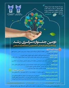 جزئیات دستورالعمل دومین جشنواره سراسری «رشد» ویژه کانون‌های فرهنگی دانشجویی دانشگاه آزاد اسلامی اعلام شد
