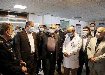 بازدید وزیر بهداشت، درمان و آموزش پزشکی از بیمارستان امیرالمومنین(ع) نهاجا بوشهر / گزارش تصویری شماره ۳ 