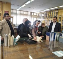 گزارش تصویری | بازدید رئیس دانشگاه واسط عراق از کتابخانه مرکزی دانشگاه تهران