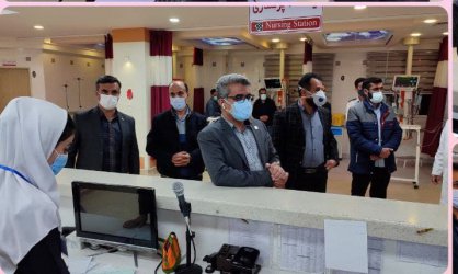 دکتر شیبانی از بخش اورژانس بیمارستان امام حسین (ع) بازدید نمود