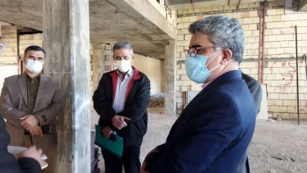 بازدید دکتر شیبانی رییس دانشگاه علوم پزشکی شاهرود از ساختمان دانشکده دندانپزشکی