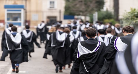 Postgraduate students celebrate academic success at graduation  