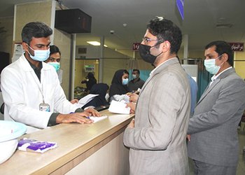 بازدید سرزده سرپرست و مدیران معاونت درمان دانشگاه علوم پزشکی بوشهر از بیمارستان شهید گنجی برازجان به روایت تصویر