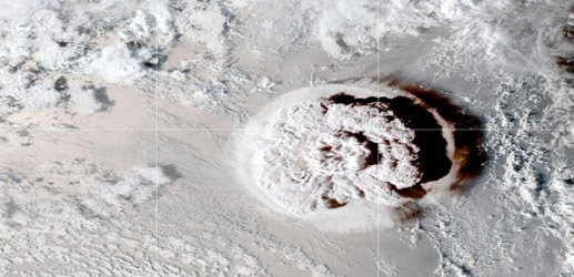 Burst of underwater explosions powered Tonga volcano eruption