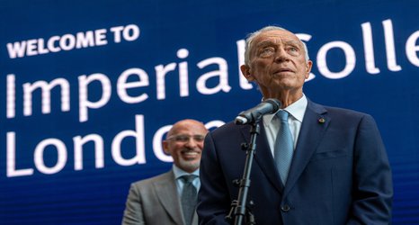 Portugal President Marcelo Rebelo de Sousa visits Imperial to see top research
