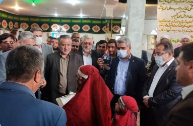 بازدید دکتر شیبانی از خانه بهداشت روستای قوشه دگرمان و شهر رضوان