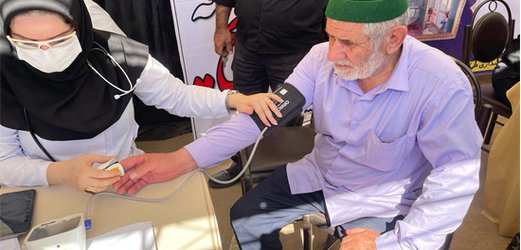 برپایی موکب سلامت و خدمت رسانی به شهروندان در شهرستان پردیس