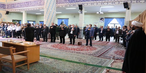 مراسم گرامی‌داشت شهدای حرم شاهچراغ(ع) در دانشگاه علوم پزشکی زنجان برگزار شد