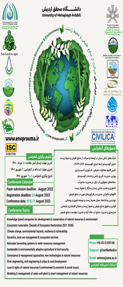 انتشار مقالات سومین کنفرانس بین المللی و ششمین کنفرانس ملی صیانت از منابع طبیعی و محیط زیست