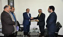 تجلیل ریاست دانشگاه مازندران از عضو شورای اسلامی شهر بابلسر