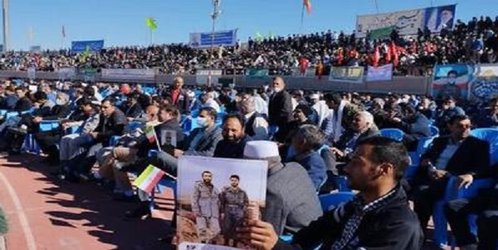 حضور اساتید، کارمندان و دانشجویان بسیجی دانشگاه‌ سیستان و بلوچستان در همایش باشکوه اقتدار