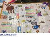 برگزاری مسابقه روزنامه دیواری و نقاشی در مدارس تحت پوشش خانه بهداشت بهرام اباد در هفته سلامت