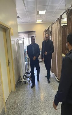 بازدید رییس دانشگاه از بیمارستان شهداء بندرگز