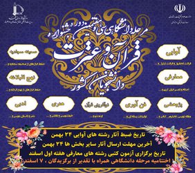 سی و هفتمین دوره جشنواره قرآن و عترت دانشجویان کشور