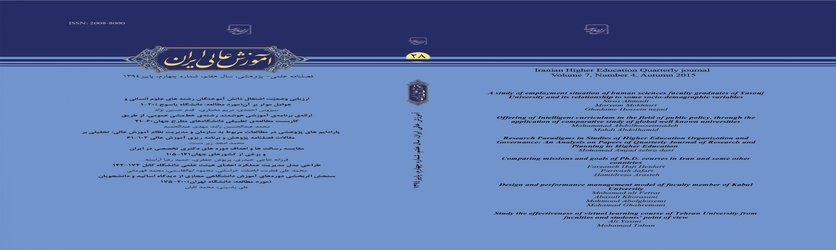 مقالات مجله آموزش عالی ایران، دوره ۱۴، شماره ۱ منتشر شد