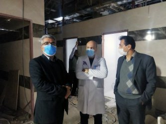 بازدید دکتر شیبانی از پروژه احداث بخش اسکوپی بیمارستان امام حسین (ع)
