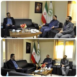 دیدار صمیمی رئیس دانشگاه  علوم پزشکی با مدیرکل صدا و سیمای مرکز گلستان