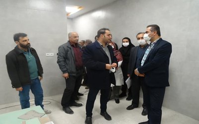 بازدید رییس دانشگاه از مرکز آموزشی درمانی ۵ آذر گرگان