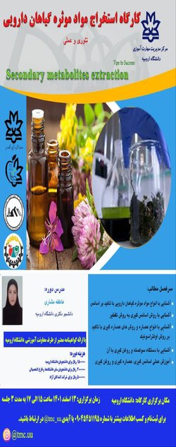 کارگاه استخراج مواد موثره گیاهان دارویی