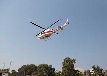 رئیس اورژانس پیش بیمارستانی و مدیر حوادث دانشگاه علوم پزشکی بوشهر؛
بالگرد اورژانس ۱۱۵ برای نجات بیمار قلبی بر آب‌های نیلگون خلیج‌فارس به پرواز درآمد