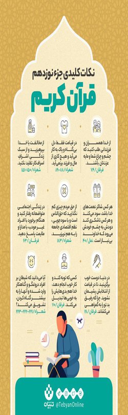 نکات کلیدی زندگی موفق در جزء نوزدهم قرآن